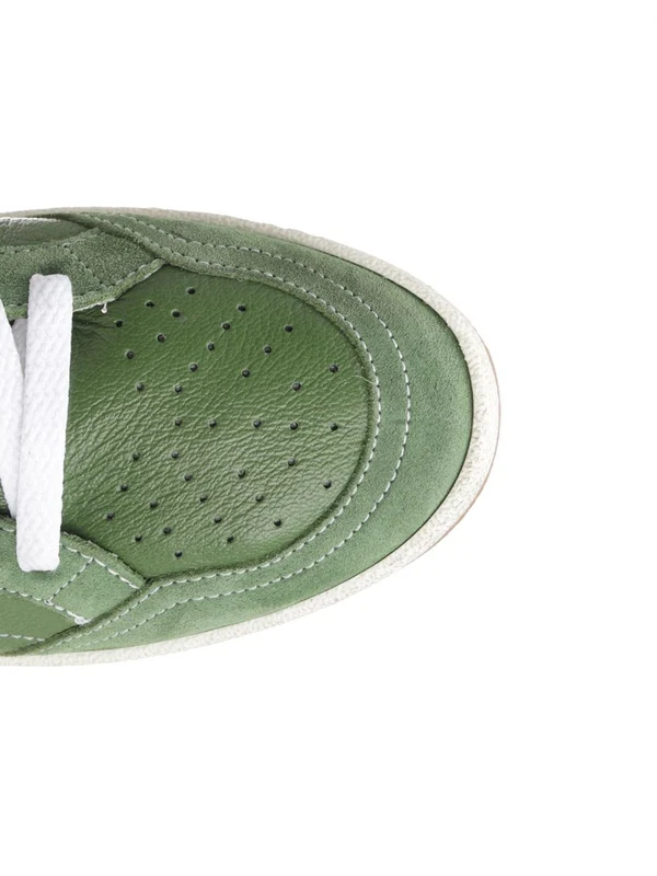 Golden Goose Green Low Top Sneakers - Image 4