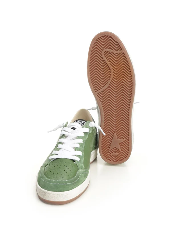 Golden Goose Green Low Top Sneakers - Image 5