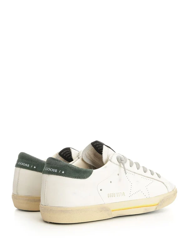 Golden Goose White Low Top Sneakers - Image 3