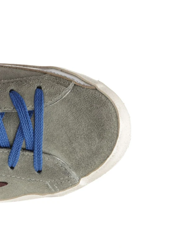 Golden Goose Green Low Top Sneakers - Image 4
