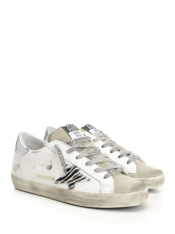 Golden Goose White Low Top Sneakers - Image 2