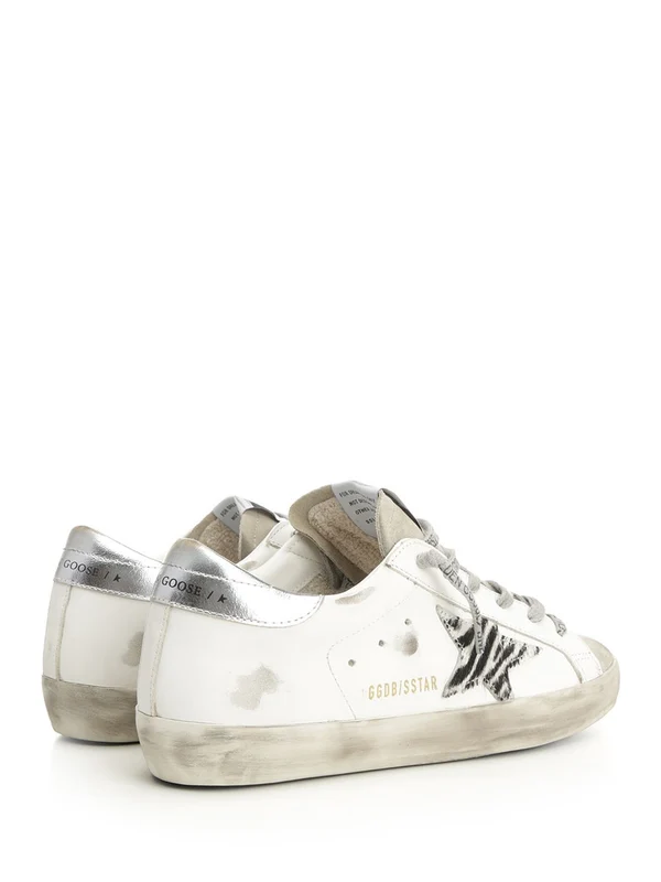 Golden Goose White Low Top Sneakers - Image 3