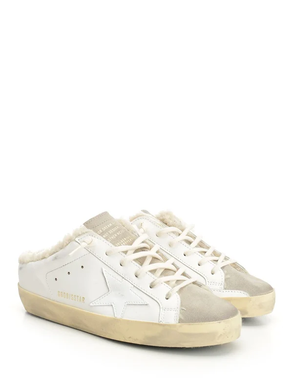 Golden Goose White Low Top Sneakers - Image 2