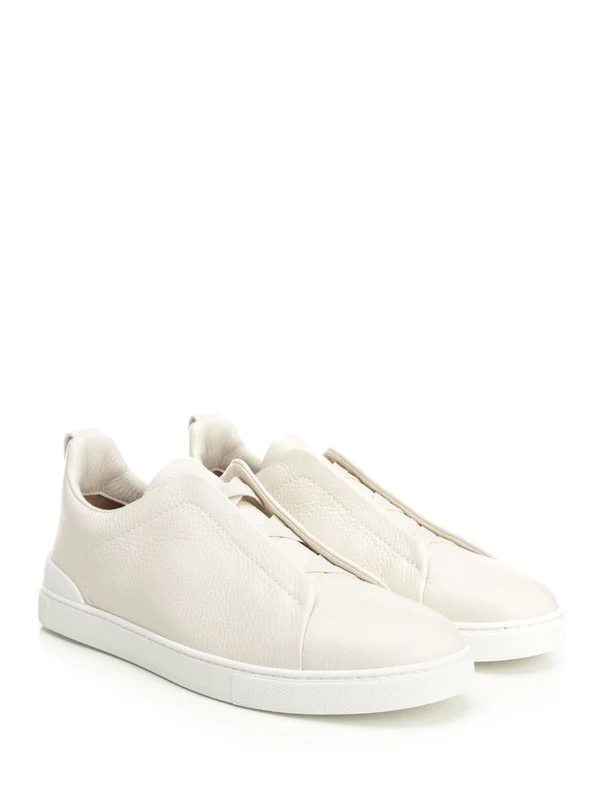 Ermenegildo Zegna White Low Top Sneakers - Image 2