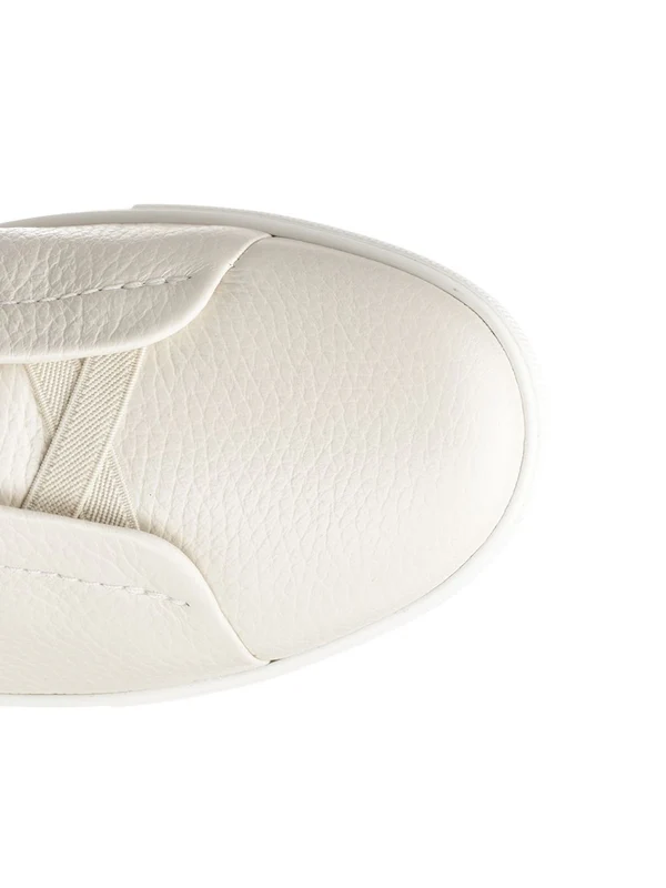 Ermenegildo Zegna White Low Top Sneakers - Image 4