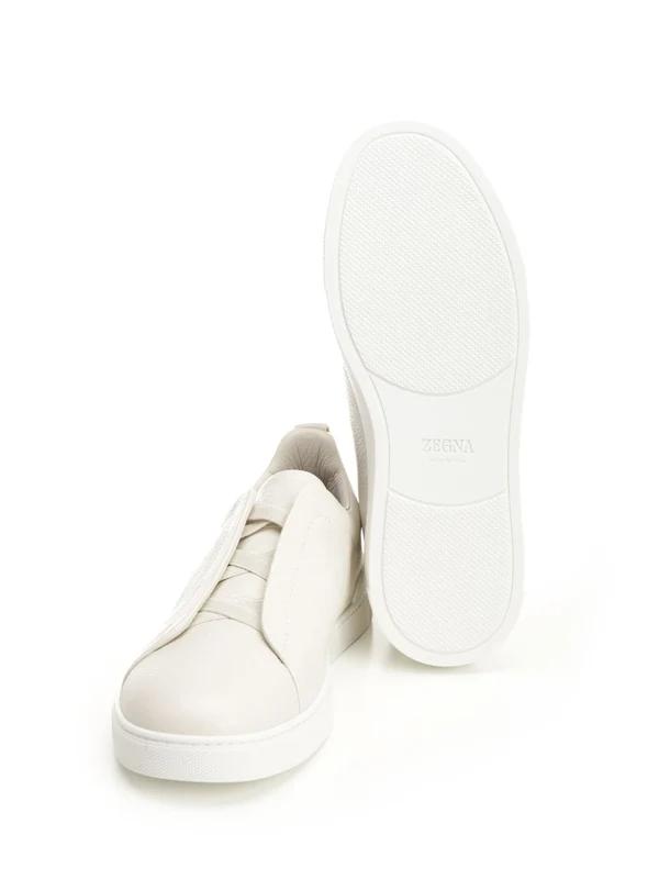 Ermenegildo Zegna White Low Top Sneakers - Image 5
