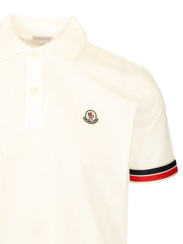 Moncler White Polo Shirts - Image 3