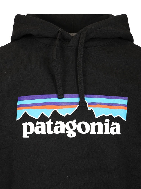 Patagonia P-6 Logo Black Hoodies - Image 3