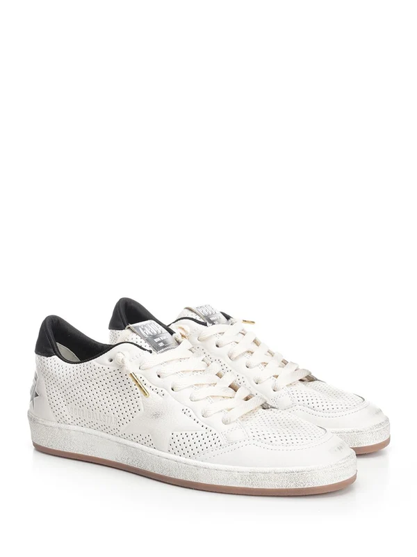 Golden Goose White Low Top Sneakers - Image 2