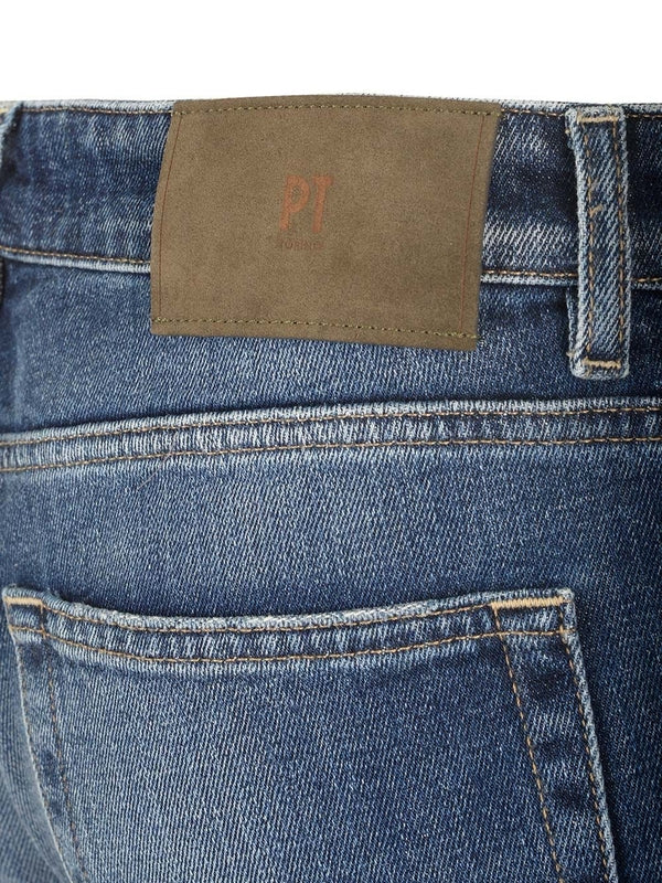 Pt Torino Blue Denim Pants - Image 4
