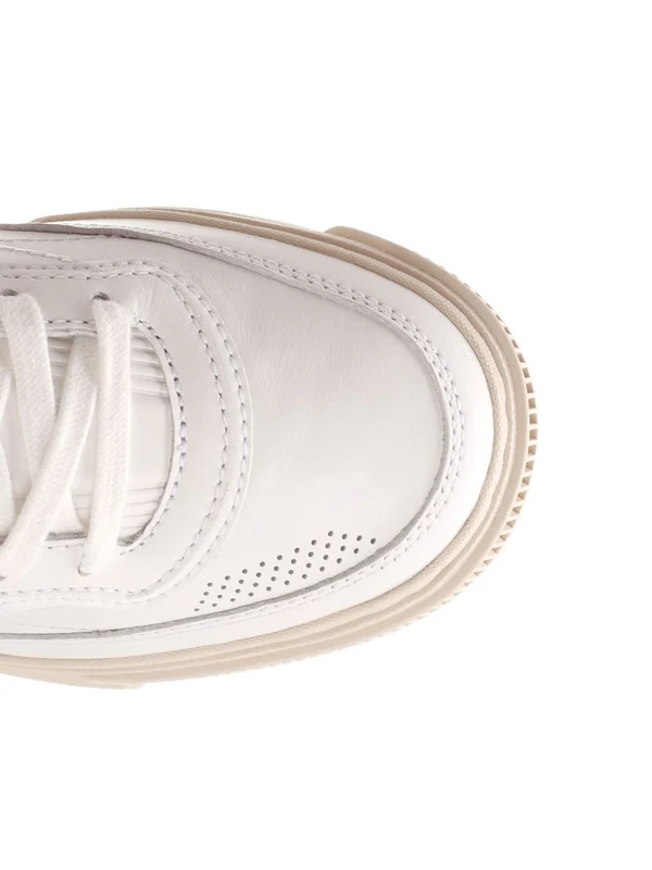 Reebok White Low Top Sneakers - Image 4