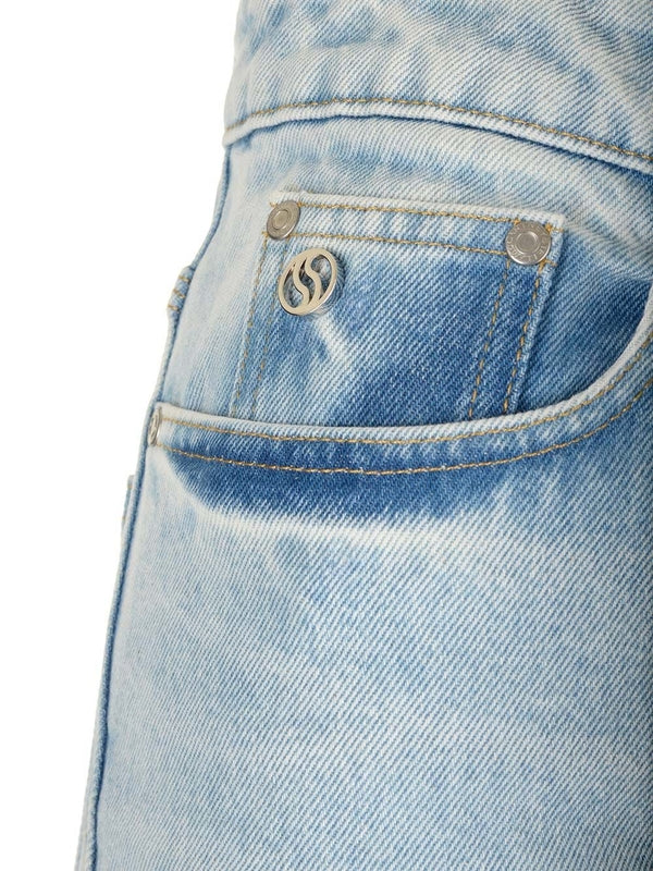Stella Mccartney Skyblue Denim Pants - Image 4