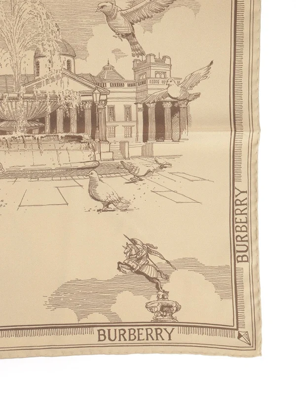Burberry Beige Silk Mufflers - Image 2