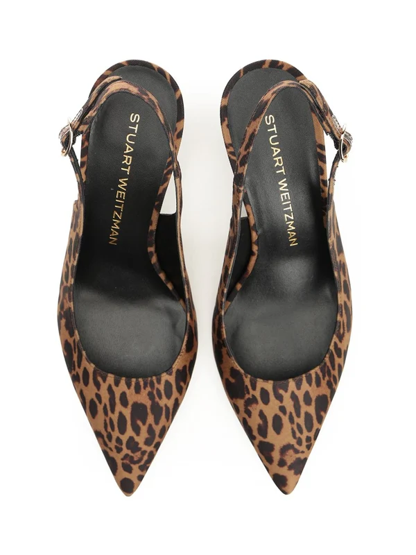 Stuart Weitzman Brown Slingback Heels - Image 5
