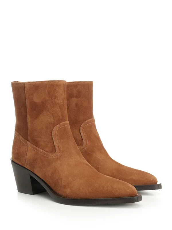 Stuart Weitzman Brown Ankle Boots - Image 2