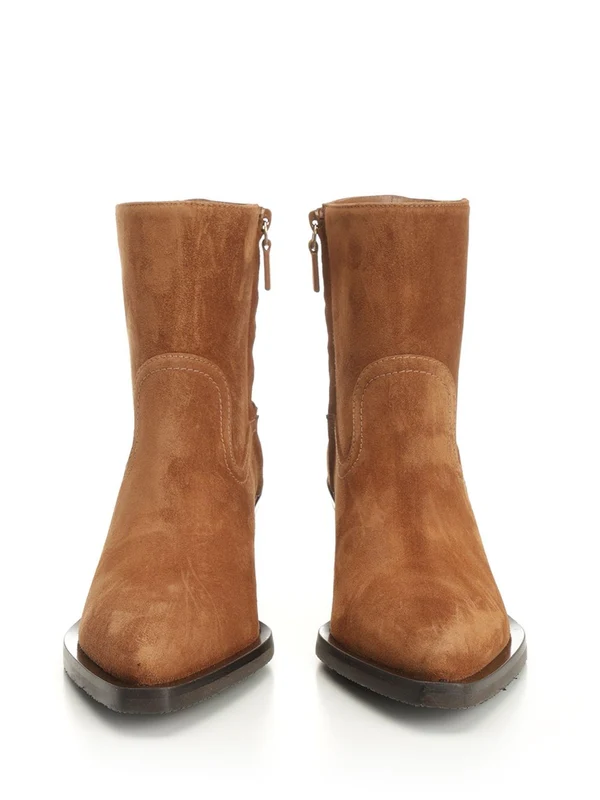 Stuart Weitzman Brown Ankle Boots - Image 4