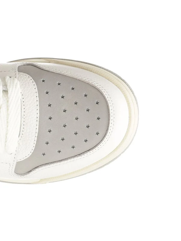 Amiri White Grey Low Top Sneakers - Image 4