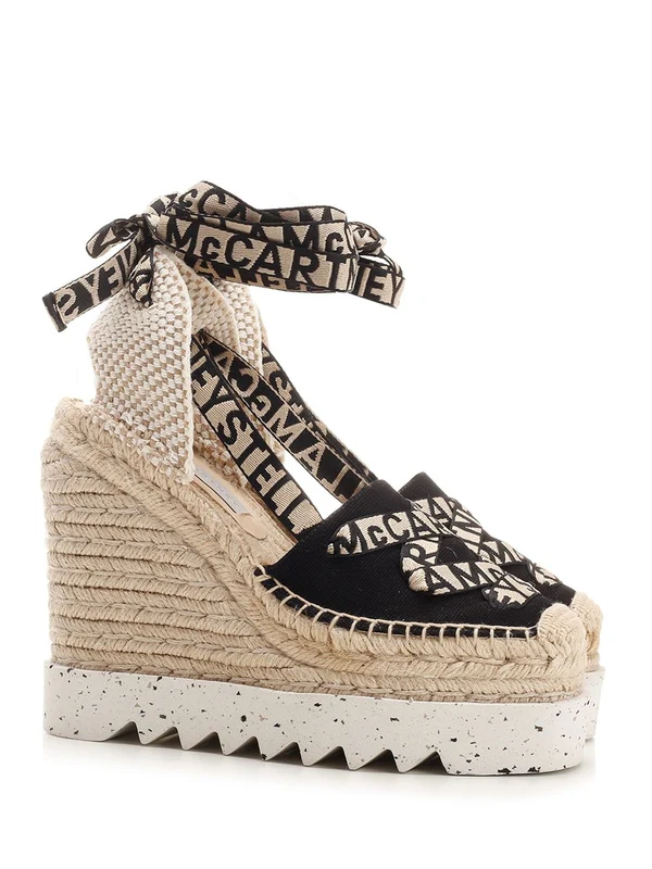 Stella Mccartney Beige Wedge Sandals - Image 2