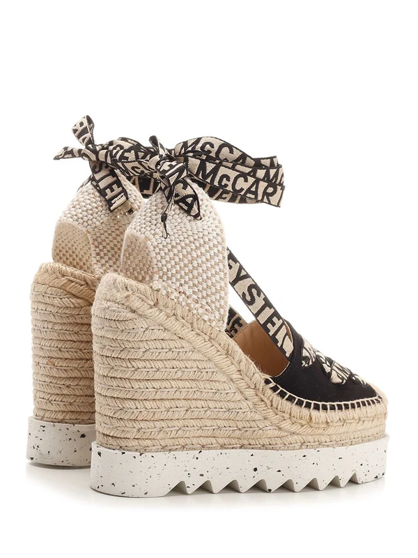 Stella Mccartney Beige Wedge Sandals - Image 3