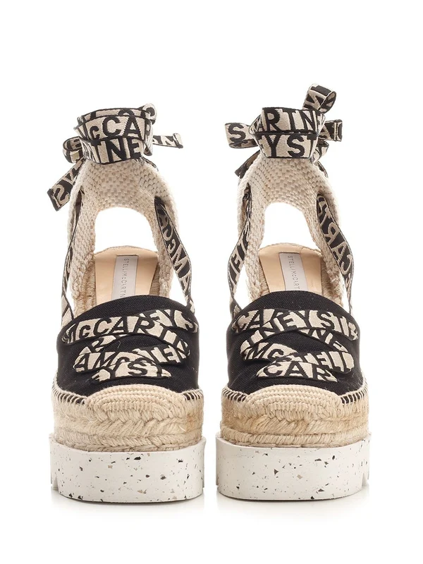 Stella Mccartney Beige Wedge Sandals - Image 5