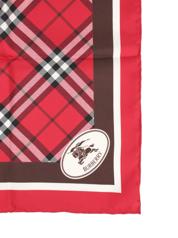 Burberry Red Silk Mufflers - Image 2