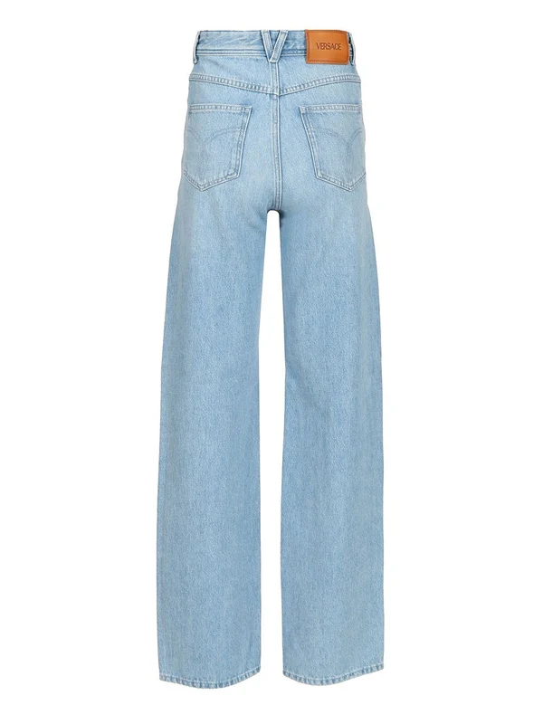 Versace Skyblue Denim Pants - Image 2