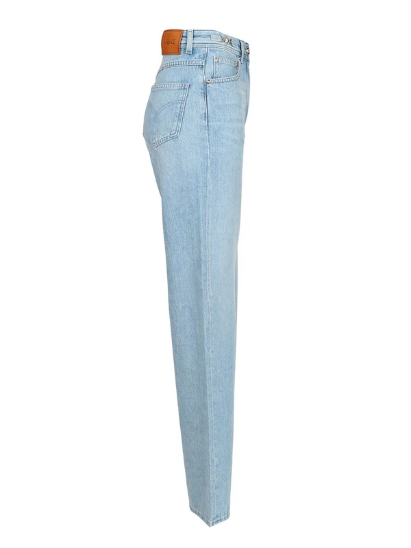 Versace Skyblue Denim Pants - Image 3
