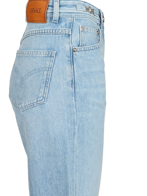Versace Skyblue Denim Pants - Image 5