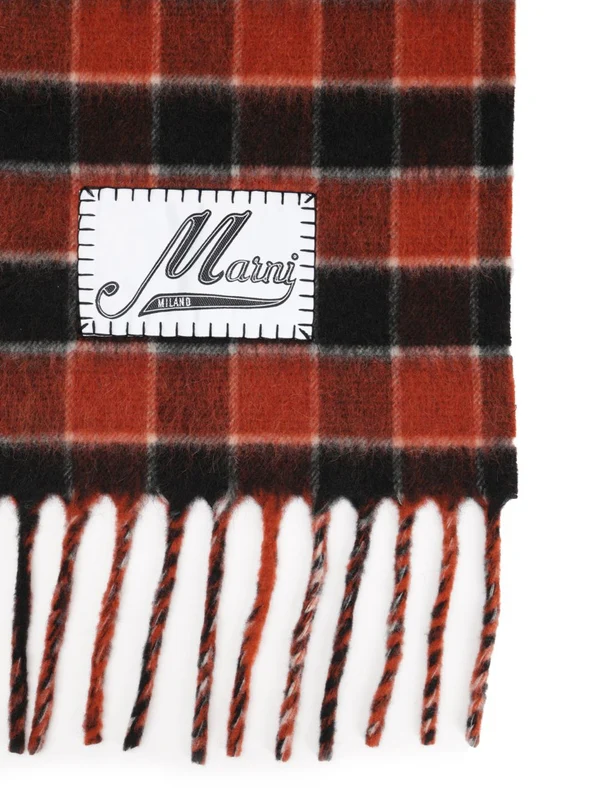 Marni Orange Wool Mufflers - Image 2