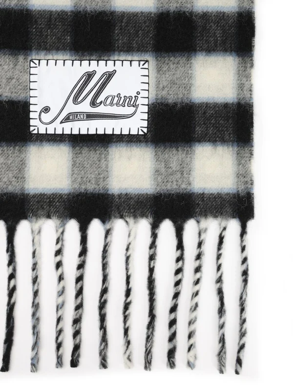 Marni Grey Wool Mufflers - Image 2