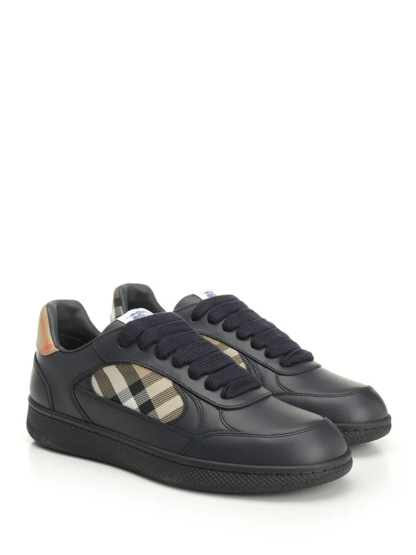 Burberry Black Low Top Sneakers - Image 2