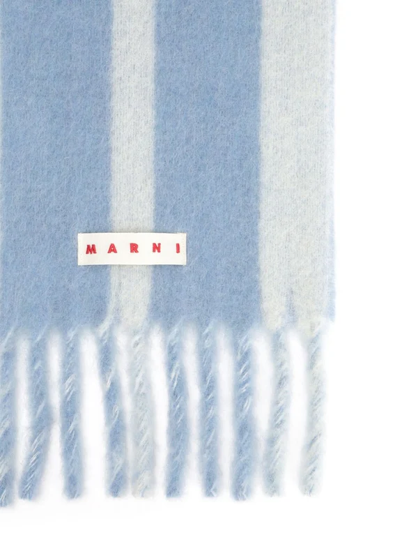 Marni Skyblue Wool Mufflers - Image 2