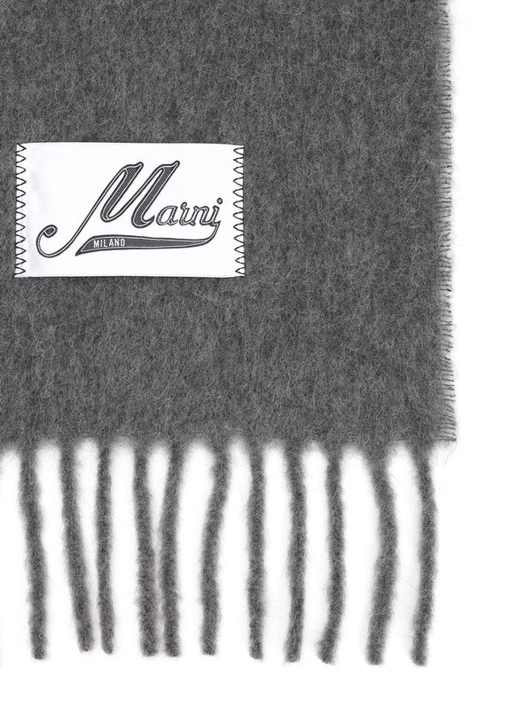 Marni Grey Wool Mufflers - Image 2
