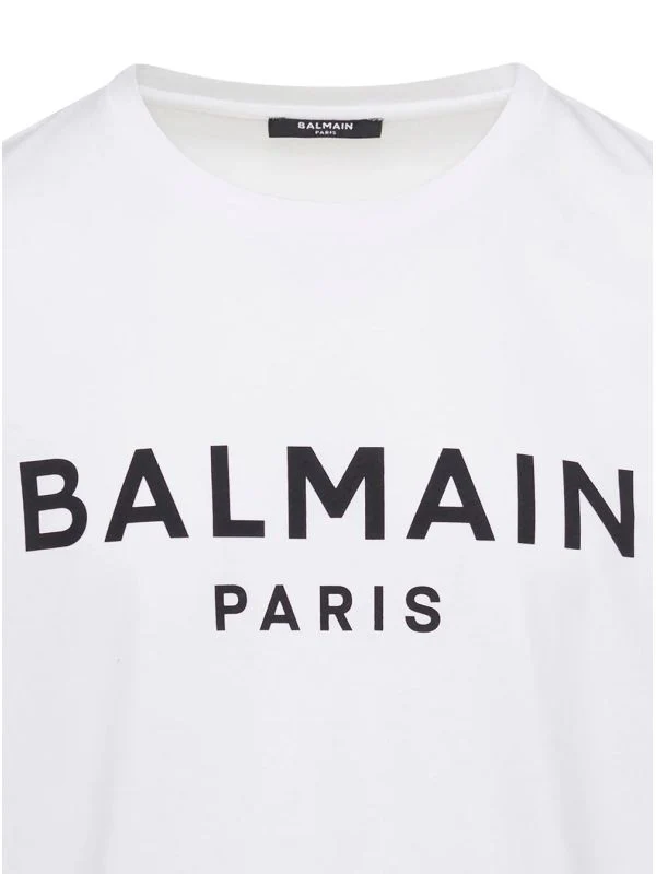 Balmain White Short Sleeve T-Shirt - Image 3