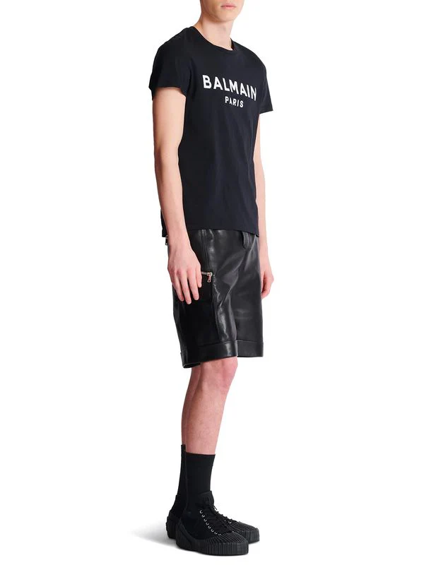 Balmain Black Short Sleeve T-Shirt - Image 3
