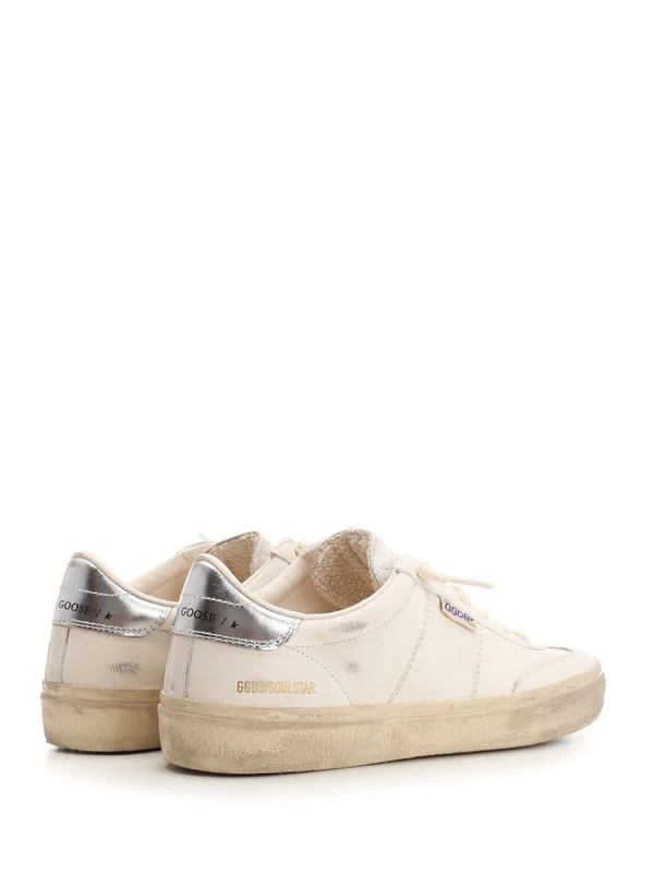 Golden Goose White Low Top Sneakers - Image 3