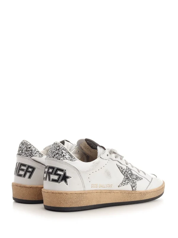 Golden Goose White Low Top Sneakers - Image 3