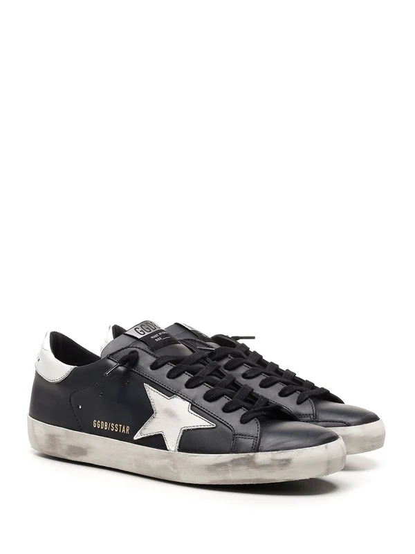 Golden Goose Black Low Top Sneakers - Image 2