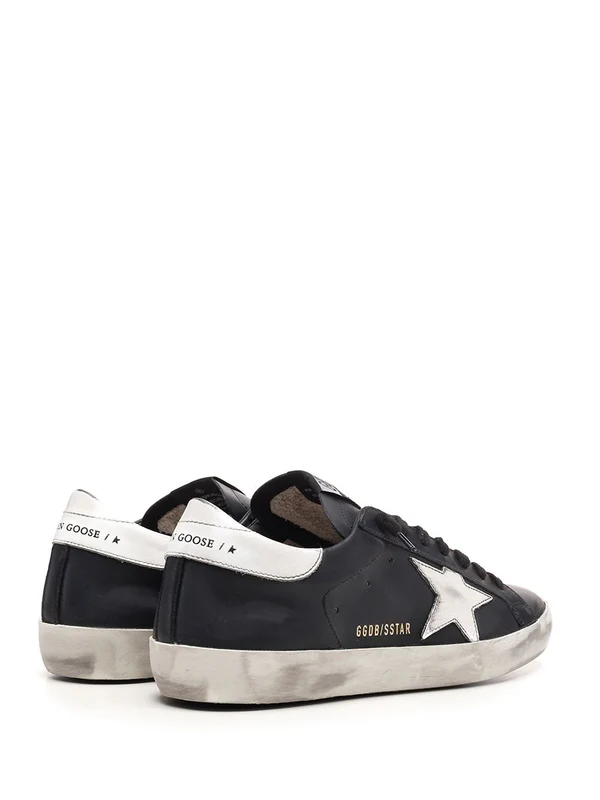 Golden Goose Black Low Top Sneakers - Image 3