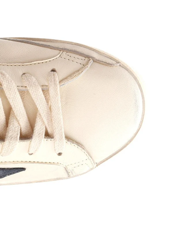 Golden Goose White Low Top Sneakers - Image 4