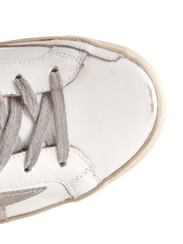 Golden Goose White Low Top Sneakers - Image 4