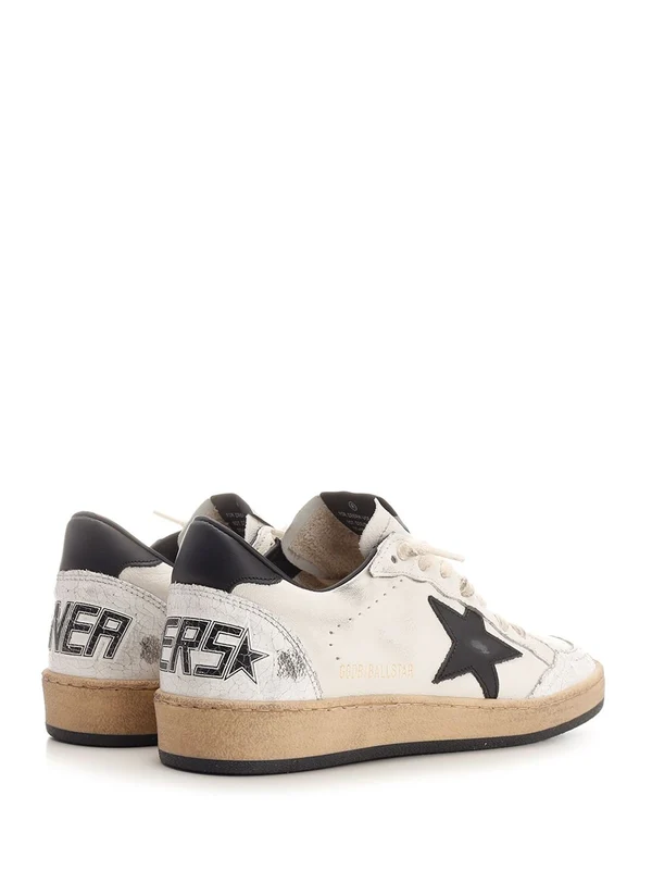 Golden Goose White Low Top Sneakers - Image 3