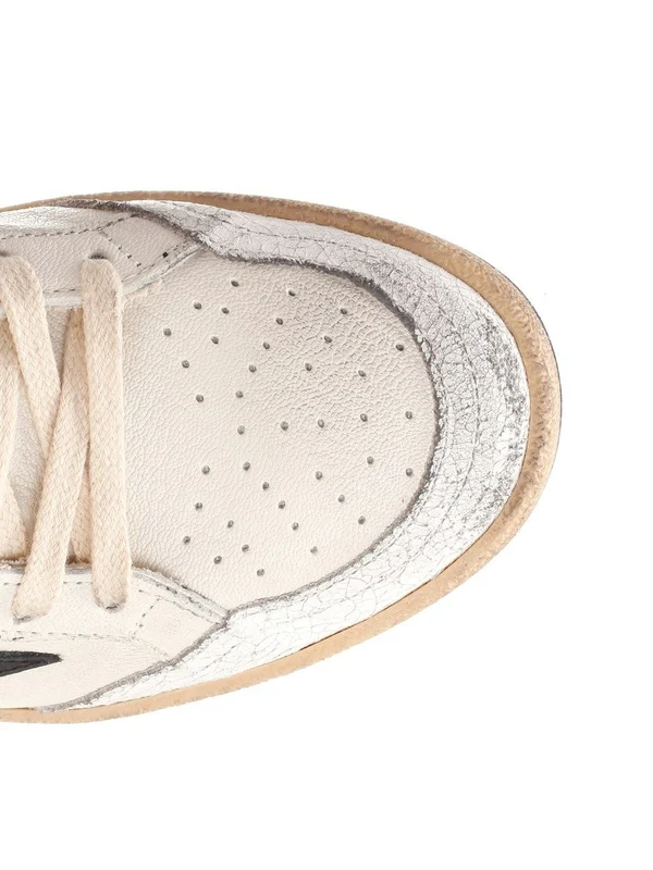Golden Goose White Low Top Sneakers - Image 4