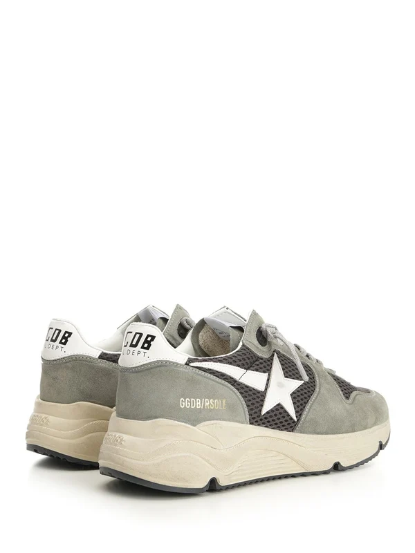 Golden Goose Green Low Top Sneakers - Image 3
