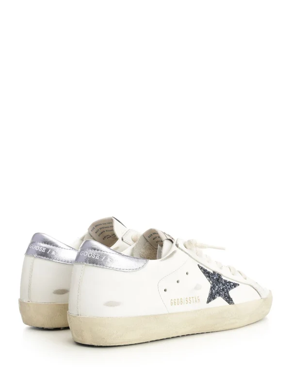 Golden Goose White Low Top Sneakers - Image 3