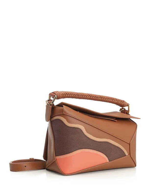 Loewe Puzzle Edge Brown Small Shoulder Bags - Image 2