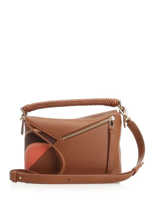 Loewe Puzzle Edge Brown Small Shoulder Bags - Image 3