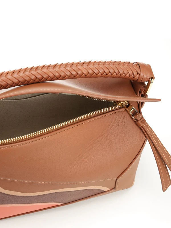 Loewe Puzzle Edge Brown Small Shoulder Bags - Image 4