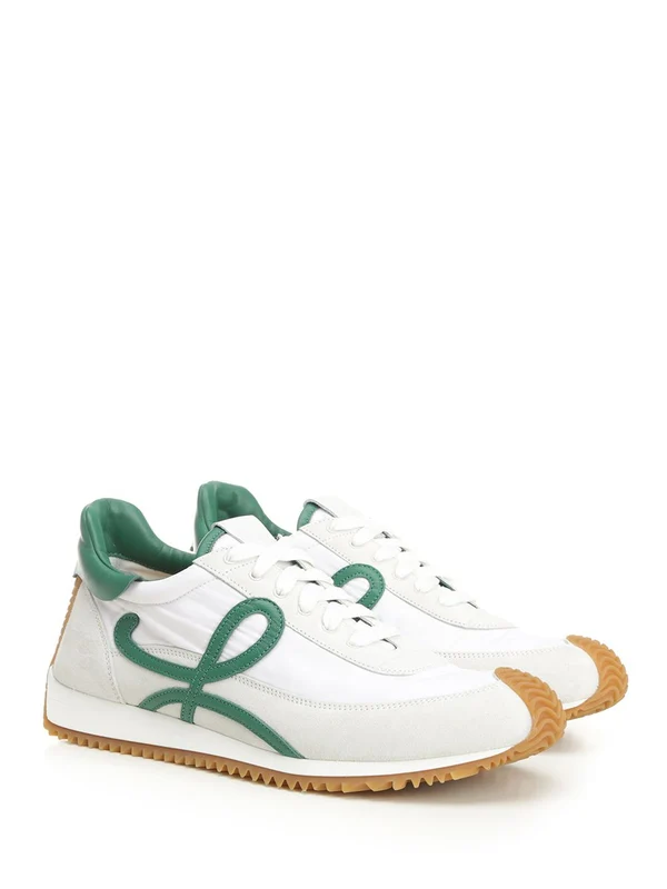 Loewe White Low Top Sneakers - Image 2