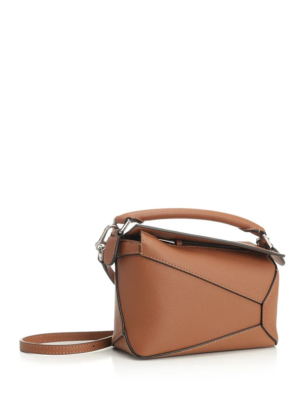 Loewe Puzzle Edge Brown Mini Shoulder Bags - Image 2